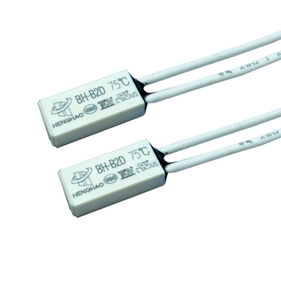 250V 5A 30-150C Bimetal Temperature Switch , Temperature Protector BH-B2D