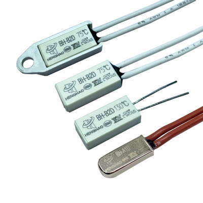 250V 5A 30-150C Bimetal Temperature Switch , Temperature Protector BH-B2D
