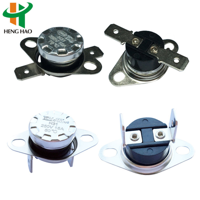 16A KSD301-R Bimetallic Thermostat 100000 Siklus KSD301-G Pengontrol suhu termostat
