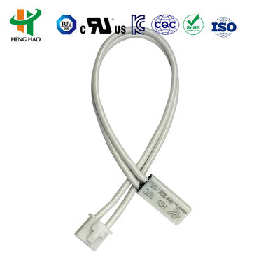 KSD9700 Auto Reset Thermal Fuse Thermostat dengan kisaran suhu 0-250°C dan Bakelite Case untuk aplikasi yang biasanya tertutup atau biasanya terbuka