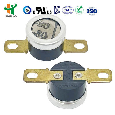 Auto Reset Thermal Fuse KSD301 Bimetal Thermostat dengan kisaran suhu 250V 16A 0-250°C dan 100000 Siklus
