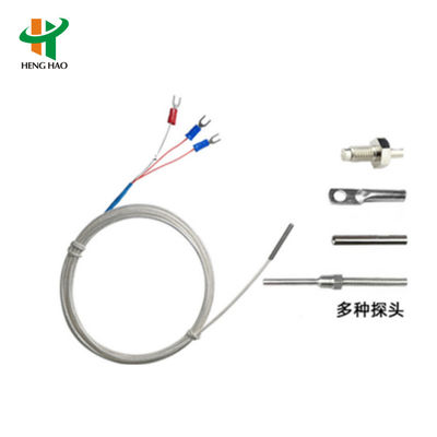 RTD Sensor Suhu dengan 5K sampai 100K Resistance Range 304 Stainless Steel Probe dan Perlindungan IP68