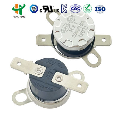 KSD301 Bimetallic Thermostat with 0~250℃ Temperature Range Normally Closed or Open Auto or Manual Reset Snap-action