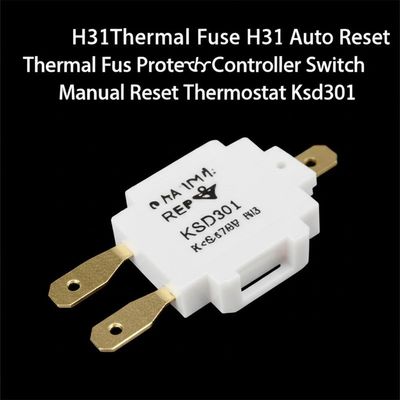 H31 Fuse Termal H31 Auto Reset Fuse Termal Protector Controller Switch Manual Reset Thermostat Ksd301