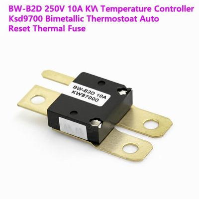 BW-B2D 250V 10A KW9700 Pengontrol Suhu Ksd9700 Bimetallic Thermostat Auto Reset Fuse Termal