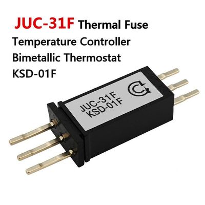 Sekering Termal JUC-31F Termostat Bimetal dengan Rentang 0~150°C Casing Bakelite untuk Papan Sirkuit PCB