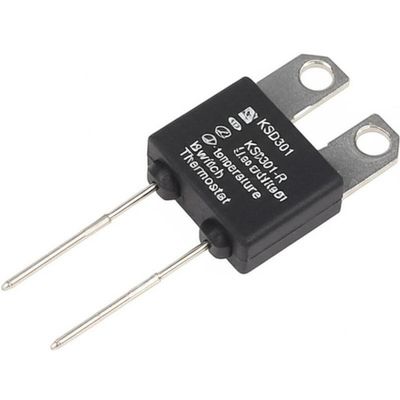 Sakelar Suhu Aksi Cepat Termostat Bimetal KSD301 dengan 100000 Siklus 250V 16A dan Rentang 0-250℃