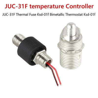 JUC-31F Switch Perlindungan Termal Bimetallic Thermostat dengan kisaran suhu 0 ~ 150 °C biasanya ditutup atau terbuka otomatis atau reset manual