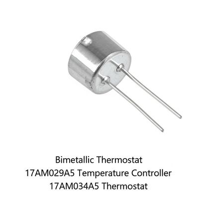 Termostat Bimetal 17AM dengan Rentang Suhu 0-250℃ Biasanya Tertutup atau Terbuka Desain Kompak untuk Motor dan Peralatan Rumah Tangga