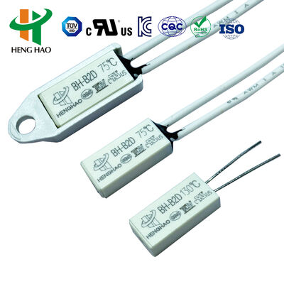 Metal Case Motor Perlindungan Termal Overload Fuse Peralatan listrik Penggunaan 9700K termostat